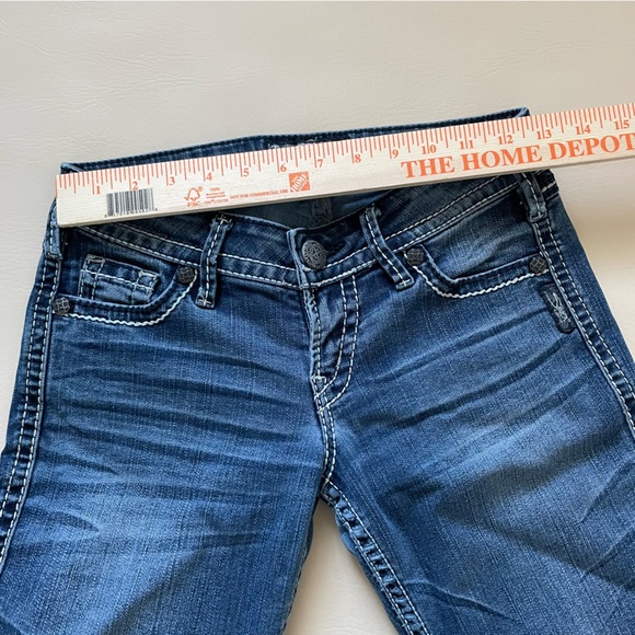 NWOT Silver Jeans Twisted Slit Ankle Bootcut Stretch Womens 24W 33L - Picture 8 of 15